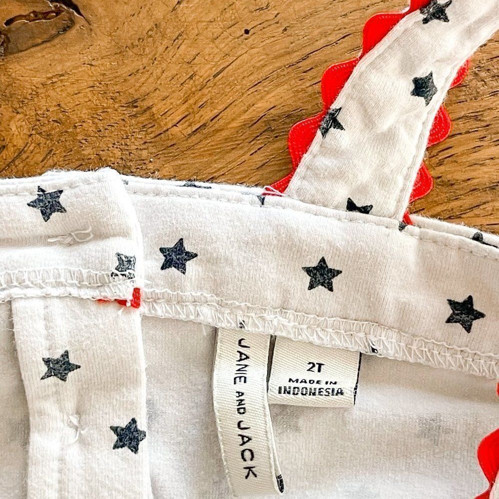 Janie & Jack Stars Tiered Dress, Size 2T - Picture 2 of 3